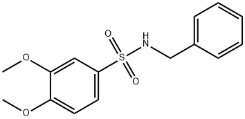 N-benzyl-3,4-dimethoxybenzenesulfonamide Struktur