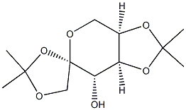 (3a'R,4S,7'S,7a'S)-2,2,2',2'-tetramethyltetrahydrospiro[[1,3]dioxolane-4,6'-[1,3]dioxolo[4,5-c]pyran]-7'-ol Struktur