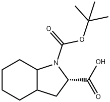 Boc-L-octahydroindole-2-carboxylic acid Struktur