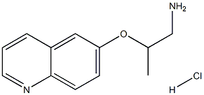 2-(quinolin-6-yloxy)propan-1-amine hydrochloride Struktur