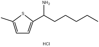 1-(5-methylthiophen-2-yl)hexan-1-amine hydrochloride Struktur