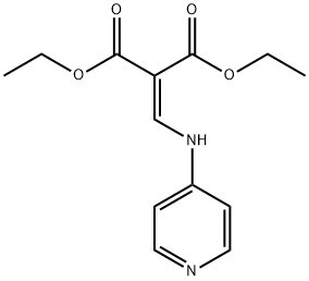 1,3-diethyl 2-{[(pyridin-4-yl)amino]methylidene}propanedioate Struktur