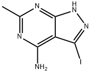 3-Iodo-6-methyl-1H-pyrazolo[3,4-d]pyrimidin-4-amine Struktur