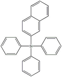 Naphthalene,2-(triphenylsilyl)- Struktur