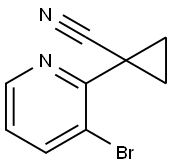 1-(3-BROMOPYRIDIN-2-YL)CYCLOPROPANECARBONITRILE Struktur