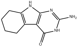 2-AMINO-5,6,7,8-TETRAHYDRO-3H-PYRIMIDO[4,5-B]INDOL-4(9H)-ONE Struktur