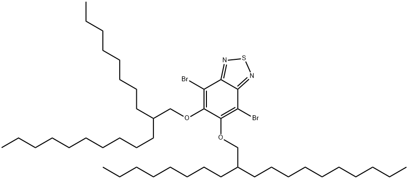 4,7-dibromo-5,6-bis((2-octyldodecyl)oxy)benzo[c][1,2,5]thiadiazole Struktur