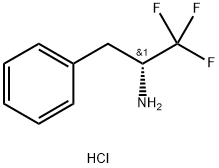 (R)-3,3,3-TRIFLUORO-1-PHENYL-2-PROPYLAMINE HYDROCHLORIDE Struktur