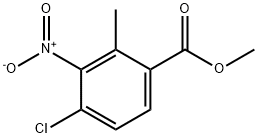 methyl 4-chloro-2-methyl-3-nitrobenzoate Struktur