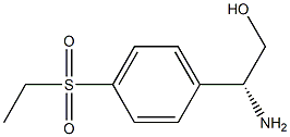 (R-)-2-amino-2-(4-(ethylsulfonyl)phenyl)ethanol Struktur