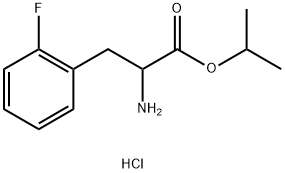 DL-2-fluoro- Phenylalanine, 1-methylethyl ester, hydrochloride Struktur