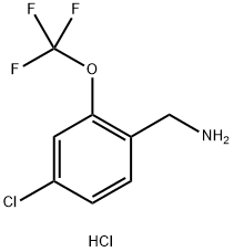 (4-CHLORO-2-(TRIFLUOROMETHOXY)PHENYL)METHANAMINE HCL Struktur