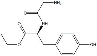 L-Tyrosine, N-glycyl-, ethyl ester Struktur