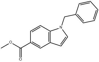 Methyl 1-benzyl-1H-indole-5-carboxylate Struktur