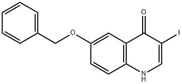 6-Benzyloxy-3-iodo-1H-quinolin-4-one Struktur