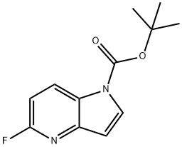 5-Fluoro-pyrrolo[3,2-b]pyridine-1-carboxylic acid tert-butyl ester Struktur