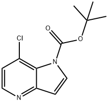 7-Chloro-pyrrolo[3,2-b]pyridine-1-carboxylic acid tert-butyl ester Struktur