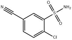 2-Chloro-5-cyanobenzenesulfonamide Struktur