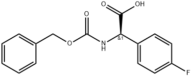 N-Cbz-R-4-Fluorophenylglycine Struktur