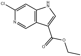 Ethyl 6-chloro-1H-pyrrolo[3,2-c]pyridine-3-carboxylate Struktur