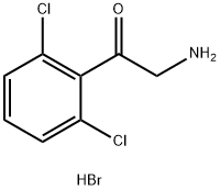 2-amino-1-(2,6-dichlorophenyl)ethan-1-one hydrobromide Struktur