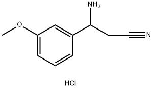 3-Amino-3-(3-methoxyphenyl)propanenitrile hydrochloride Struktur