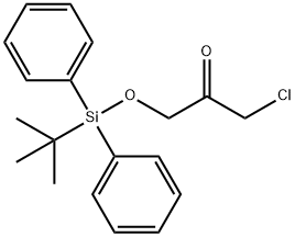 1-((TERT-BUTYLDIPHENYLSILYL)OXY)-3-CHLOROPROPAN-2-ONE Struktur