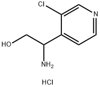 2-Amino-2-(3-chloropyridin-4-yl)ethanol hydrochloride Struktur