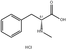 (R)-2-(Methylamino)-3-phenylpropanoic acid hydrochloride Struktur