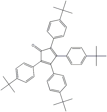 2,4-Cyclopentadien-1-one, 2,3,4,5-tetrakis[4-(1,1-dimethylethyl)phenyl]- Struktur