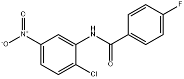 N-(2-chloro-5-nitrophenyl)-4-fluorobenzamide Struktur