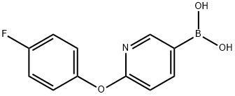 (6-(4-fluorophenoxy)pyridin-3-yl)boronic acid Struktur