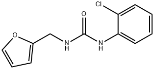 1-(2-chlorophenyl)-3-(furan-2-ylmethyl)urea Struktur