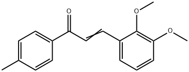 (2E)-3-(2,3-dimethoxyphenyl)-1-(4-methylphenyl)prop-2-en-1-one Struktur