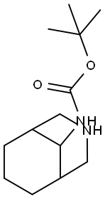 (3-Aza-bicyclo[3.3.1]non-9-yl)-carbamic acid tert-butyl ester Struktur