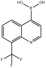 (8-(trifluoromethyl)quinolin-4-yl)boronic acid Struktur