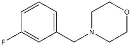 4-[(3-fluorophenyl)methyl]morpholine Struktur