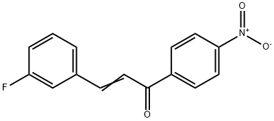 (2E)-3-(3-fluorophenyl)-1-(4-nitrophenyl)prop-2-en-1-one Struktur