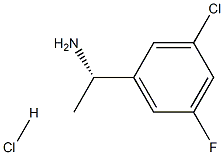 (S)-1-(3-Chloro-5-fluorophenyl)ethanamine hydrochloride Struktur