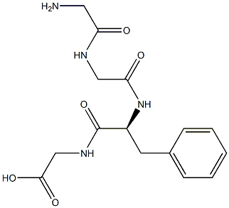 Glycine, glycylglycyl-L-phenylalanyl- Struktur