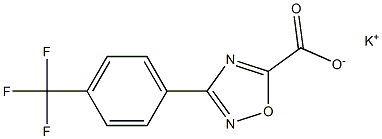 Potassium 3-(4-(trifluoromethyl)phenyl)-1,2,4-oxadiazole-5-carboxylate Struktur