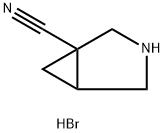 3-azabicyclo[3.1.0]hexane-1-carbonitrile hydrobromide Struktur