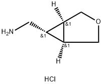 trans-3-oxabicyclo[3.1.0]hexane-6-methylamine hydrochloride Struktur