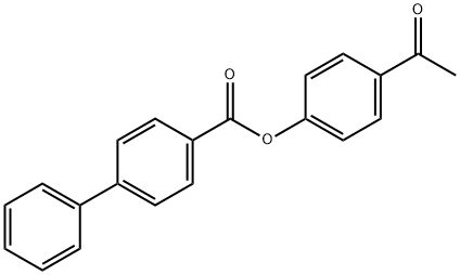 4-acetylphenyl 4-biphenylcarboxylate Struktur