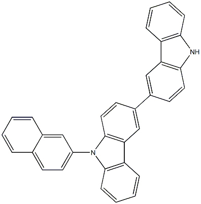 3,3'-Bi-9H-carbazole, 9-(2-naphthalenyl)- Struktur