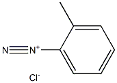 Benzenediazonium, 2-methyl-, chloride Struktur