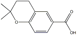 2,2-dimethylchroman-6-carboxylic acid Struktur