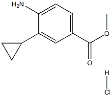 Methyl 4-amino-3-cyclopropylbenzoate hydrochloride Struktur