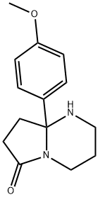 8a-(4-methoxyphenyl)-octahydropyrrolo[1,2-a]pyrimidin-6-one Struktur