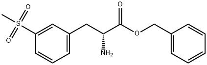 benzyl (R)-2-amino-3-(3-(methylsulfonyl)phenyl)propanoate Struktur